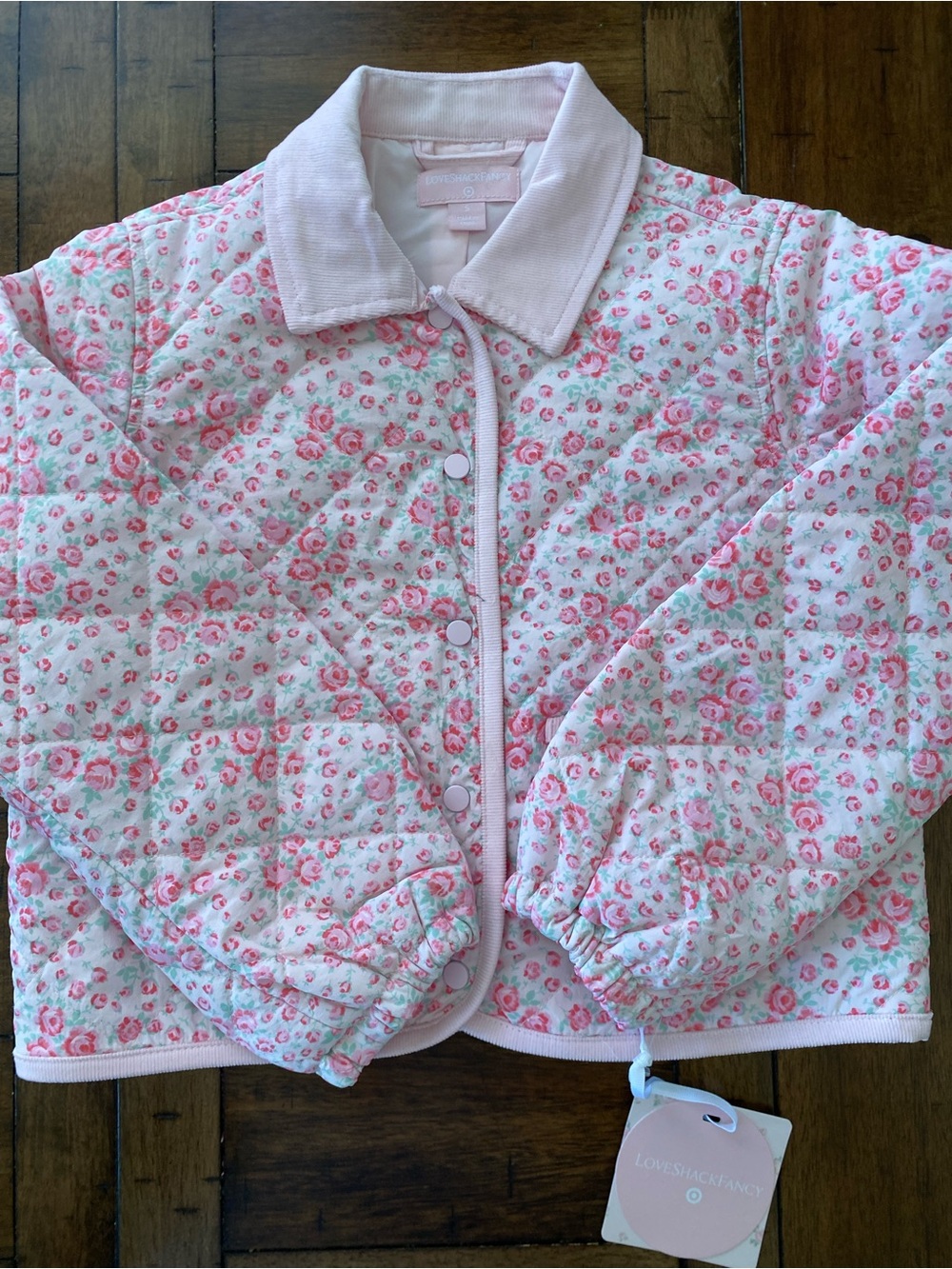 LoveShackFancy Charlotte Roseheart Quilted Barn Jacket